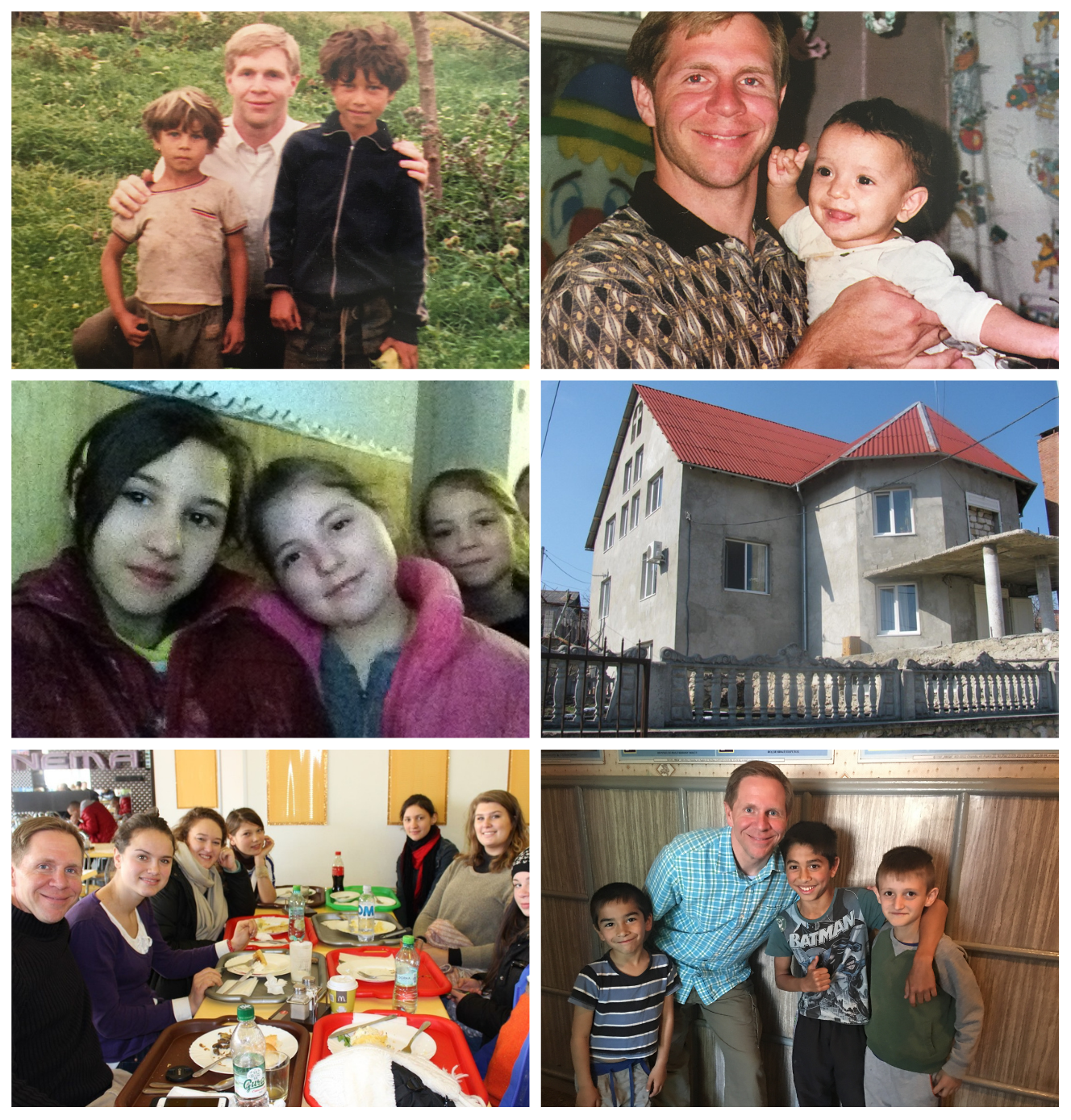 Dr. Joe Savage with children at Roads of Hope in Moldova